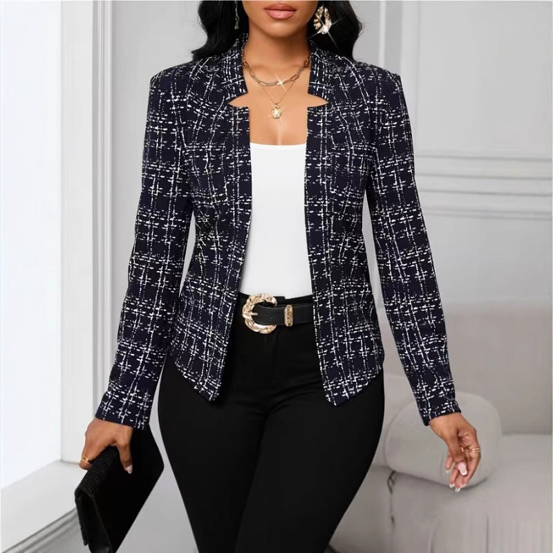 Damen raffinierte Business-Blazerjacke EB