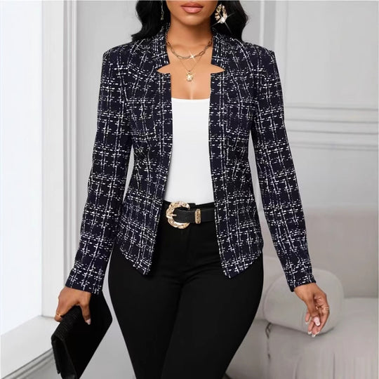 Damen raffinierte Business-Blazerjacke EB