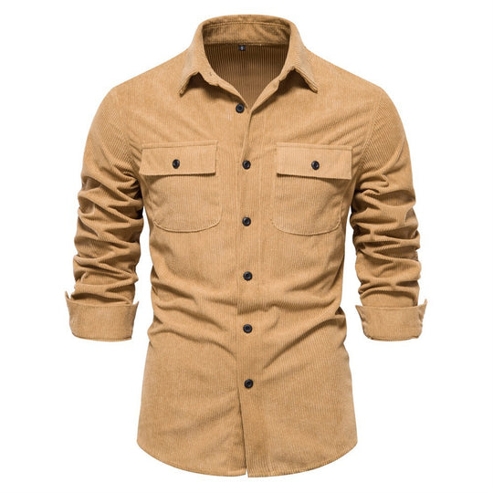 Herren Kamelhaar-Karohemd Shirt EB