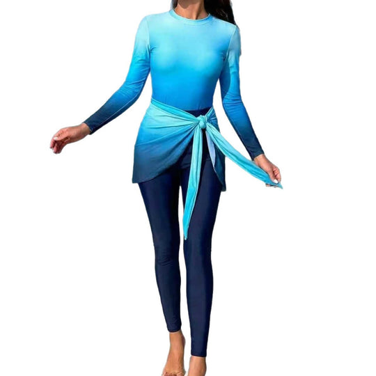 Damen Modischer Surfanzug mit eleganten Wickeldetails EB
