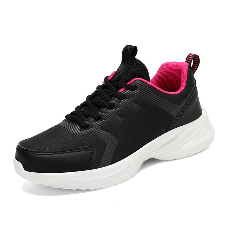 Unisex nan urbaner Komfort-Sneaker mit gepolsterter Keilsohle atmungsaktiver Meshzunge und robustem Kunstlederbesatz EB