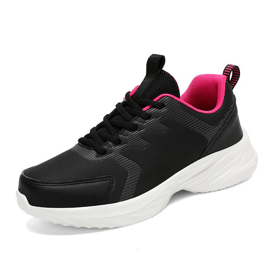 Unisex nan urbaner Komfort-Sneaker mit gepolsterter Keilsohle atmungsaktiver Meshzunge und robustem Kunstlederbesatz EB