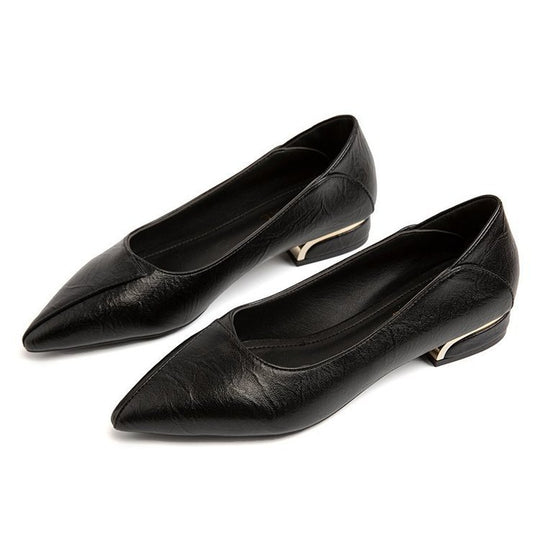 Damen Spitzen Ballerinas mit elegantem Blockabsatz EB