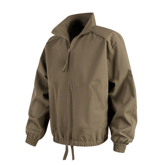 Herren lässige Übergangsjacke mit hohem Kragen und praktischen Taschen EB