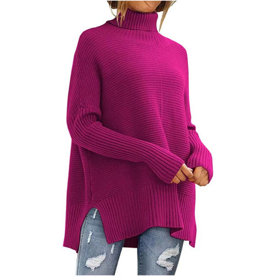 Damen Kuscheliger Rollkragenpullover EB