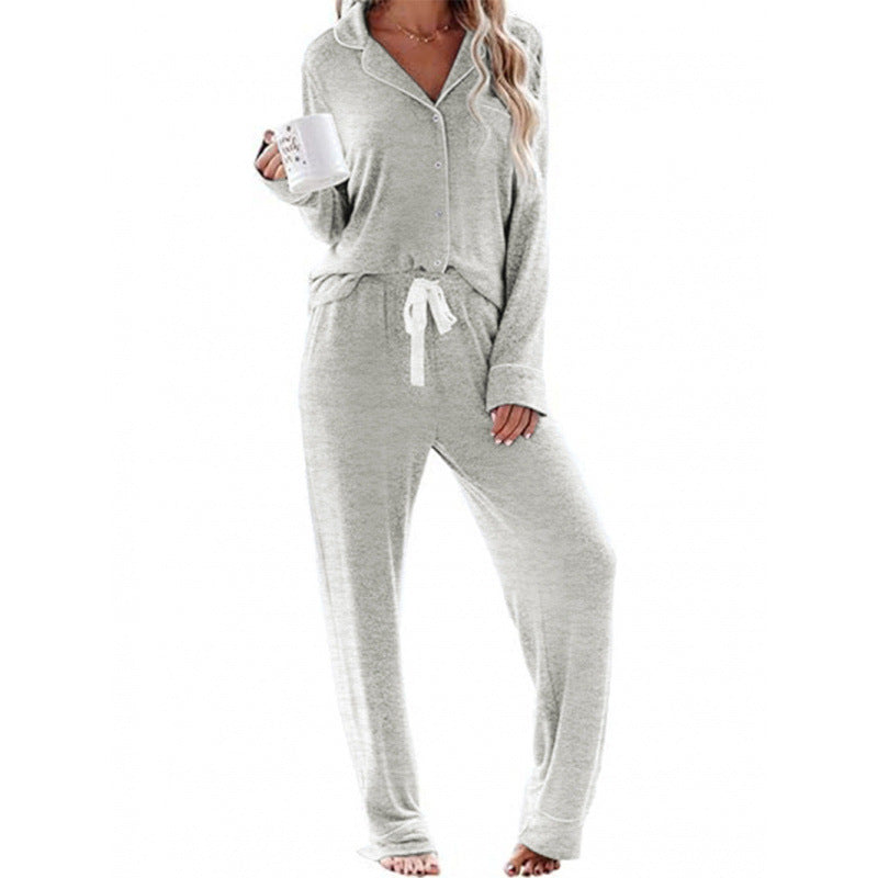 Damen Schlafanzug-Set aus weichem, atmungsaktivem Material EB