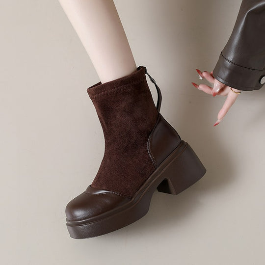 Damen Modische Stiefeletten mit eleganter Absatzhöhe EB