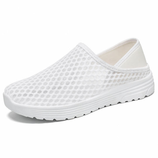 Damen nan atmungsaktive Mesh-Slip-On Clog-Sneaker mit Memory-Fußbett und dämpfender EVA-Sohle EB
