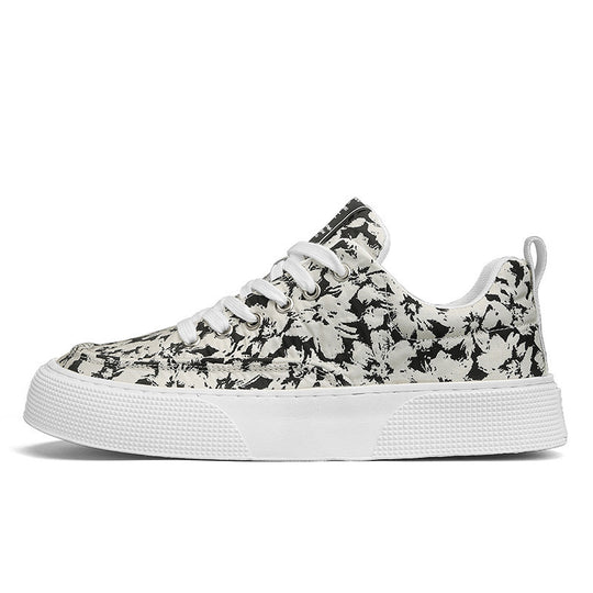 Damen Sneakers mit floralem Muster und rutschfester Sohle EB
