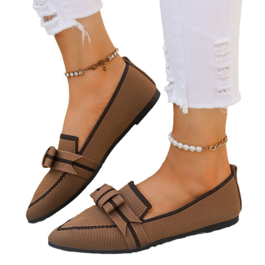 Damen Ballerinas mit eleganter Schleifenapplikation und atmungsaktivem Obermaterial EB