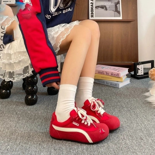 Damen Sportliche Sneaker mit atmungsaktiver Oberflächenstruktur und flexiblem Komfortdesign EB