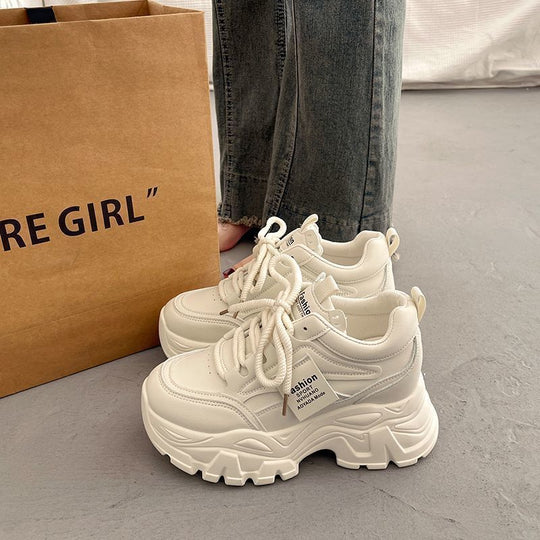 Damen Chunky Sneakers mit dicker Sohle und modischem Design EB