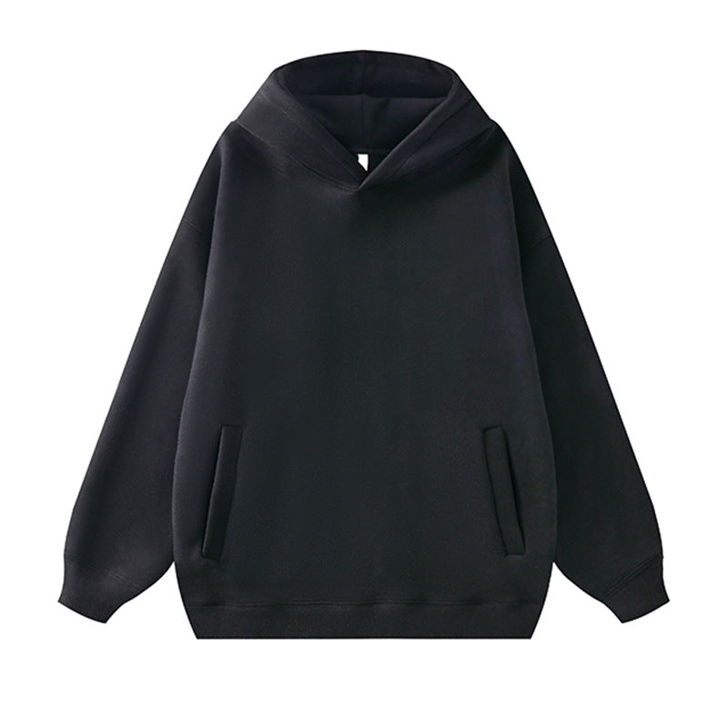 Damen lässiger Kapuzenpullover aus weichem Fleece mit praktischem Schnitt EB