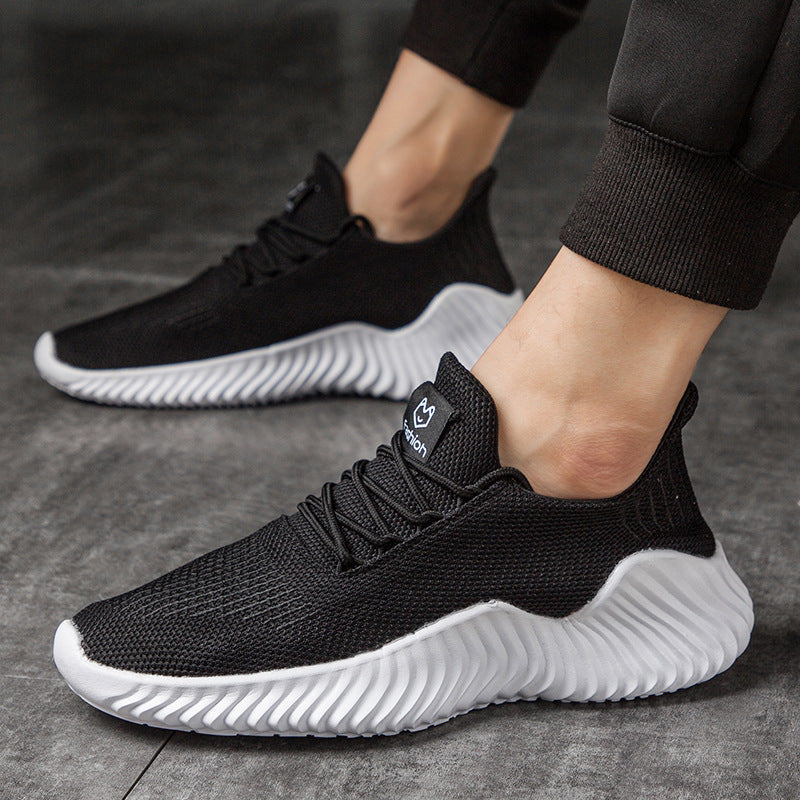 Damen Sportliche Sneaker mit elastischer Knöchelpartie und rutschfester Sohle EB