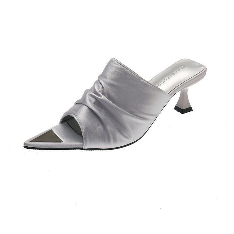 Damen Modische und elegante Slingback-Mules mit raffiniertem Design EB