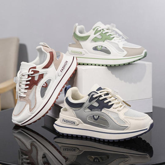 Damen Sportliche Sneakers mit luftiger Mesh-Oberfläche und dämpfender Sohle EB
