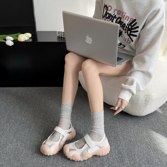 Damen Sportliche Sandalen mit verstellbarem Riemen und rutschfester Sohle EB