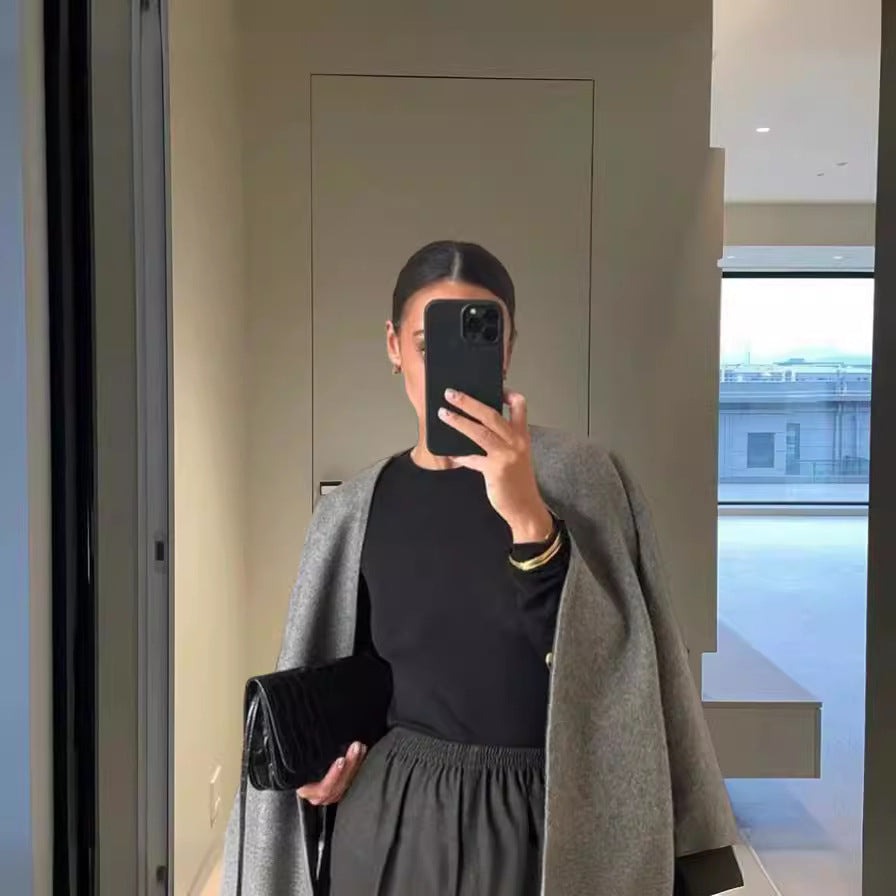 Damen Oversized Wolljacke EB
