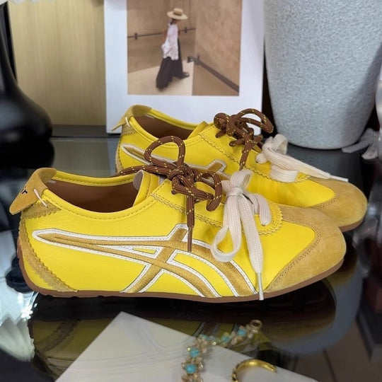 Damen Sneakers mit modischem Design und bequemem Schnürverschluss EB