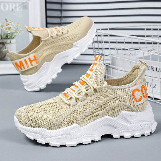 Damen Atmungsaktive Sneakers mit flexiblem Strickoberteil EB