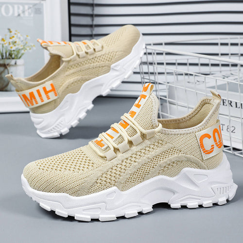 Damen nan nahtloser 3D-Strick Slip-On Sneaker mit elastischem Schlupfschaft, gepolsterter Fersenlasche und griffiger Hybridprofilsohle EB