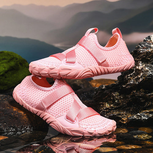 Damen Flexible und Wasserdichte Sportschuhe mit verstellbarem Klettverschluss EB