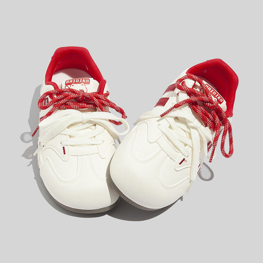 Damen Sportliche Retro Sneakers mit floralem Muster und bequemer Dämpfung EB