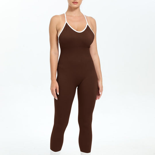 Damen Bodysuit mit Racerback-Design und nahtloser Verarbeitung EB