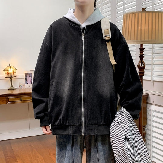 Herren entspannte Baumwolljacke im lässigen Stil EB