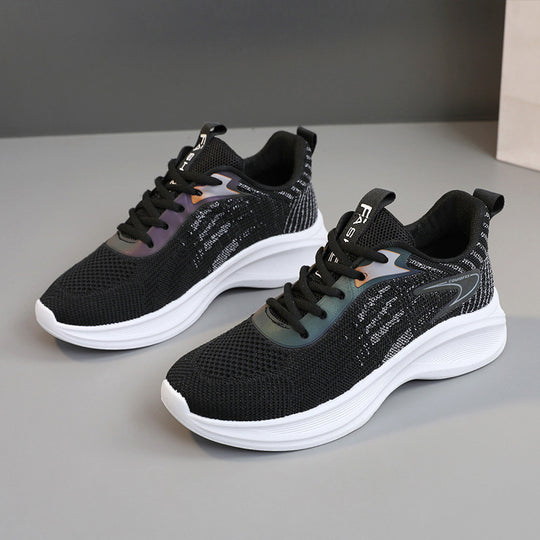 Damen Alltags sneakers mit atmungsaktiver Mesh-Oberfläche und dämpfender Sohle EB