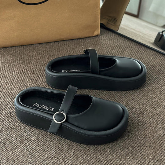 Damen Clogs mit eleganter Schnalle und bequemem Innenfutter EB