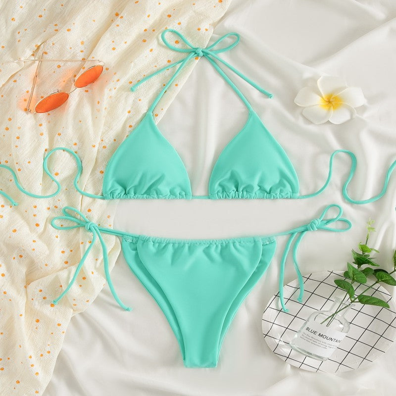 Damen Triangel-Bikini mit verstellbaren Bändern EB