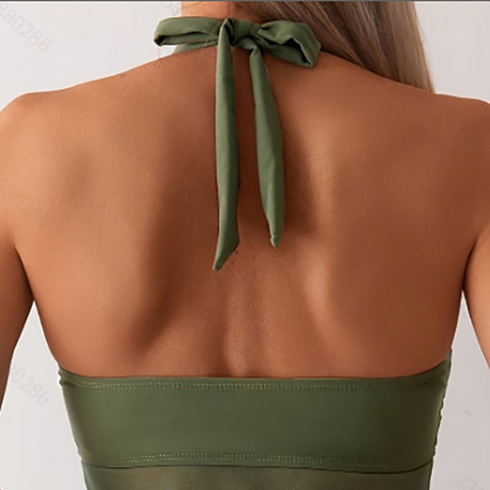Damen Tankini mit raffinierter Wickel-Optik EB