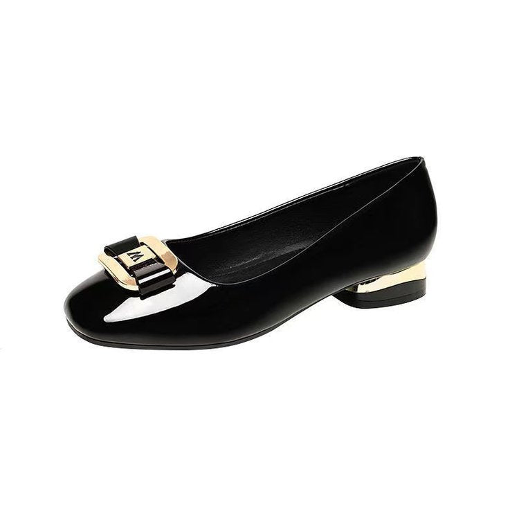 Damen Elegante Ballerinas mit modischem Schnallenverschluss EB