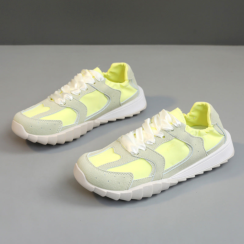 Damen Sportliche Sneakers mit atmungsaktiver Mesh-Oberfläche und stoßdämpfendem Profil EB