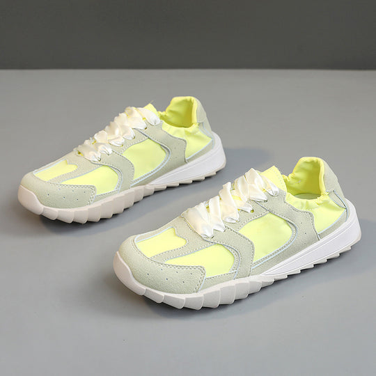 Damen Sportliche Sneakers mit atmungsaktiver Mesh-Oberfläche und stoßdämpfendem Profil EB