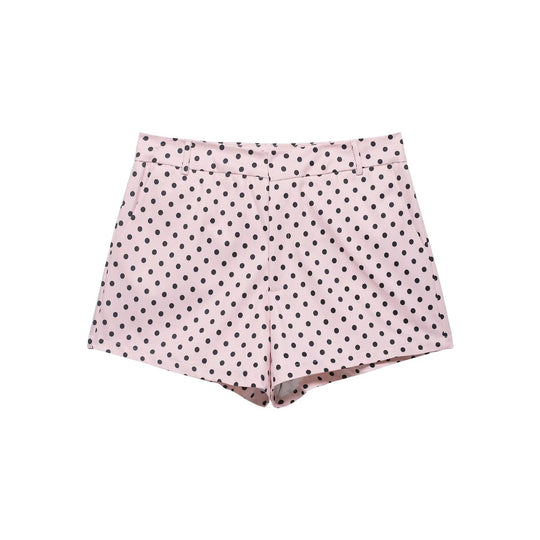 Damen nan weite High-Waist Schlaghose mit Punkteprint und elastischem Bund EB