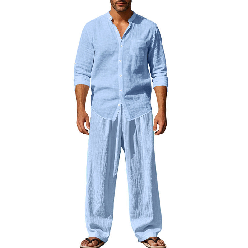 Herren lässiges Oberteil und lockere Hose Set EB