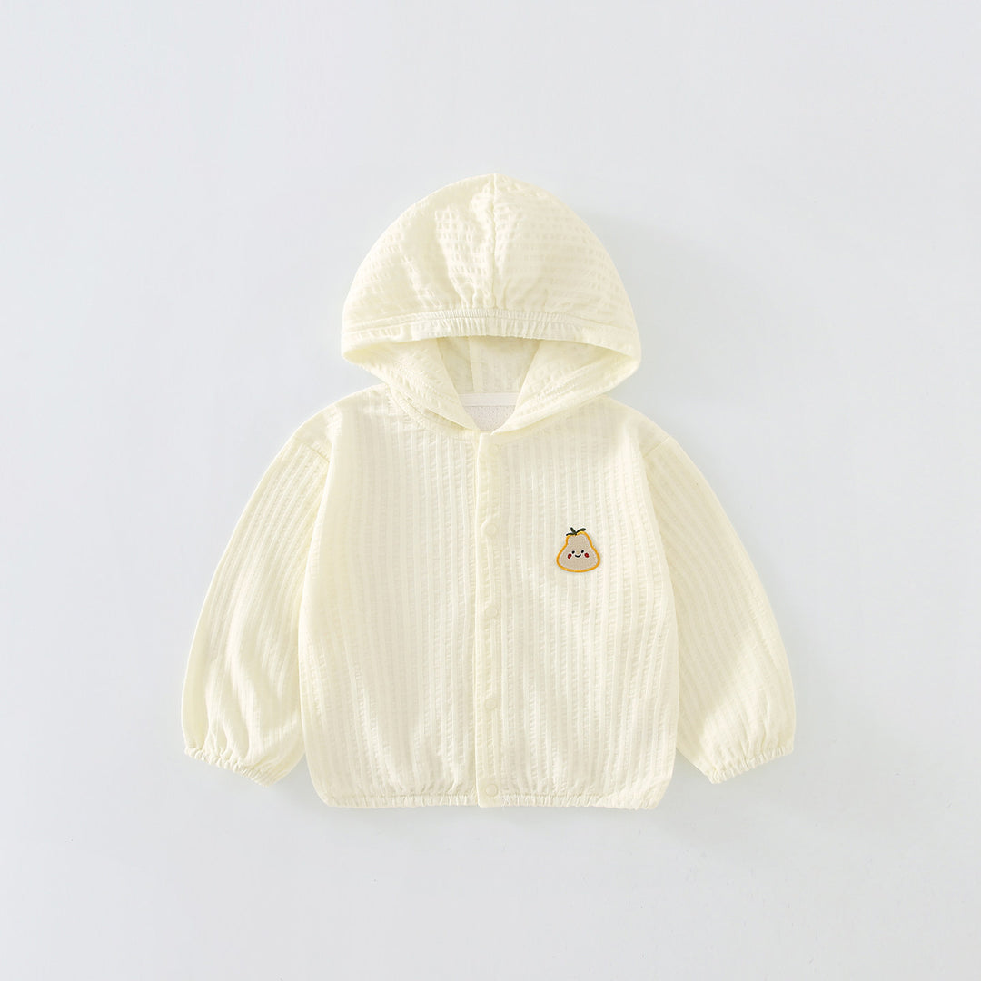 Unisex nan atmungsaktive leichte Gaze Kapuzen-Baby-Sonnenjacke EB