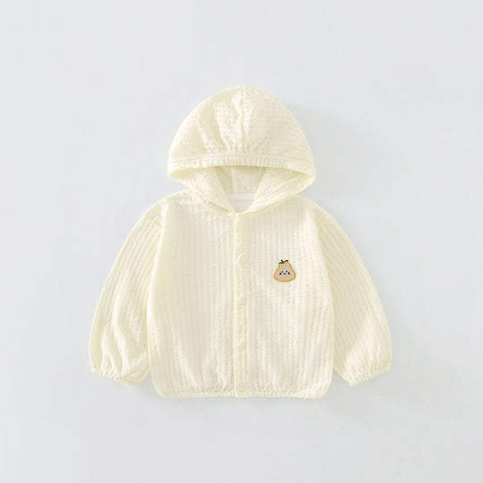 Unisex nan atmungsaktive leichte Gaze Kapuzen-Baby-Sonnenjacke EB