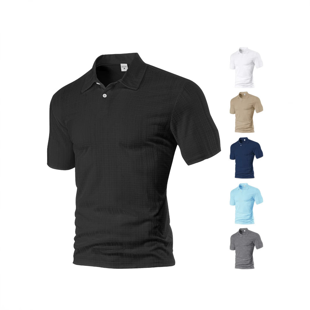 Herren Poloshirt mit strukturiertem Design und modischen Akzenten EB