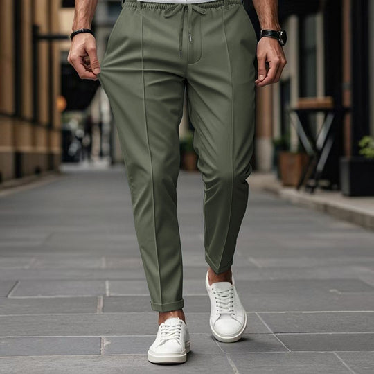 Herren modische Slim-Fit Jogginghose mit elastischem Bund und praktischen Seitentaschen EB