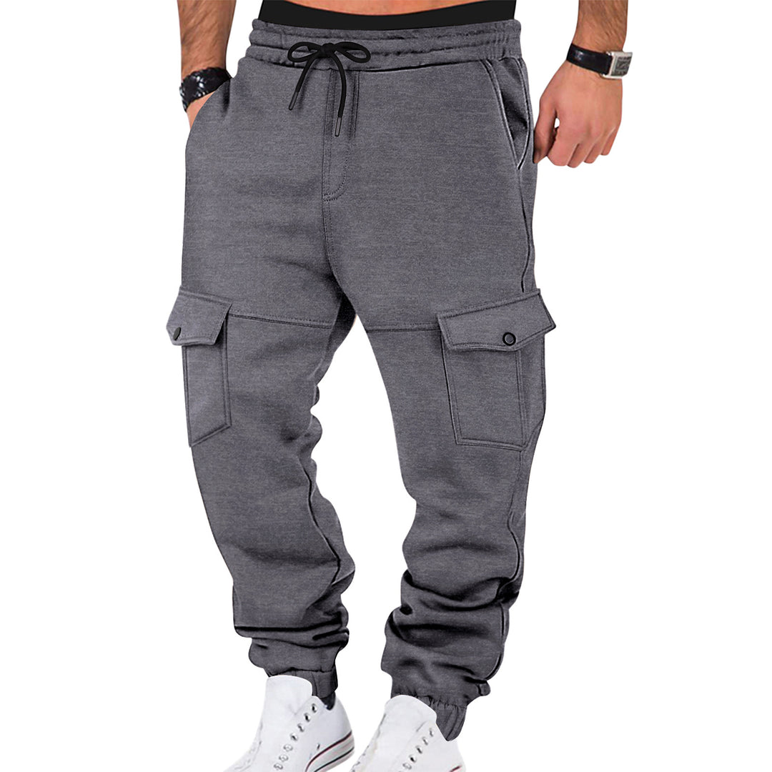Herren Cargo-Jogginghose mit seitlichen Taschen und elastischem Bund EB