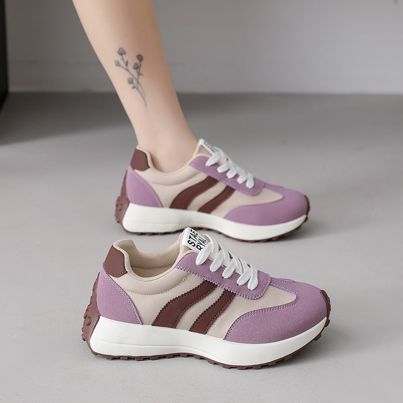 Damen Sportliche Sneakers mit atmungsaktivem Obermaterial und rutschfester Sohle EB