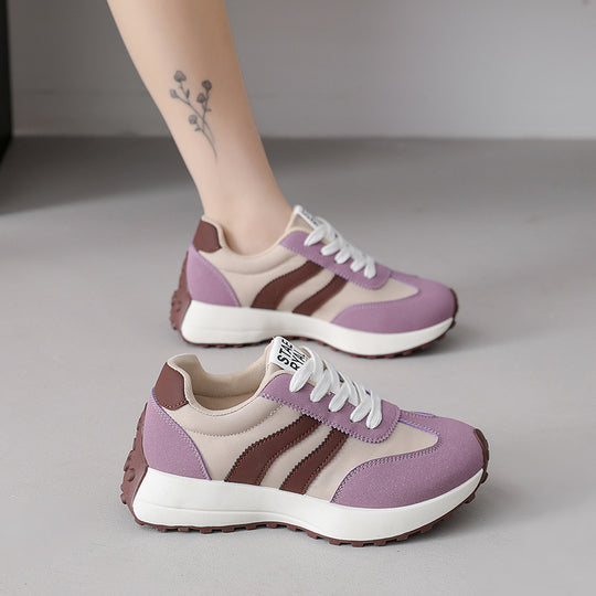 Damen Sportliche Sneakers mit atmungsaktivem Obermaterial und rutschfester Sohle EB