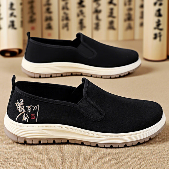 Damen Bequeme Slip-On Sneakers mit elastischem Obermaterial und rutschfester Sohle EB