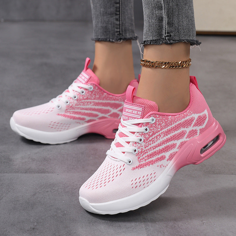 Damen Sportliche Sneaker mit atmungsaktiver Obermaterialstruktur und dämpfender Sohle EB