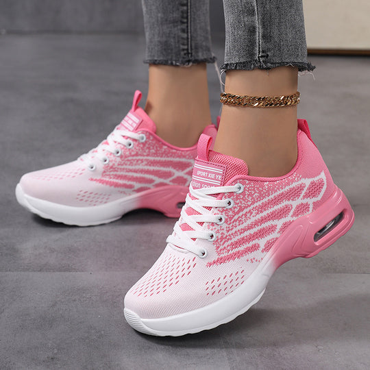 Damen Sportliche Sneaker mit atmungsaktiver Obermaterialstruktur und dämpfender Sohle EB