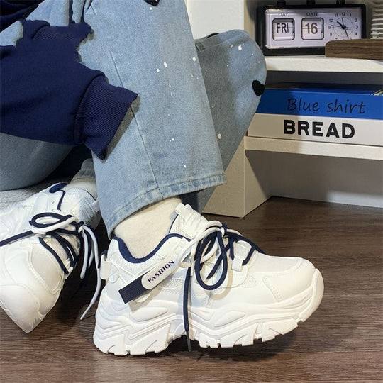 Damen Sportliche Chunky Sneakers mit atmungsaktiver Mesh-Oberfläche und bequemer Dämpfung EB