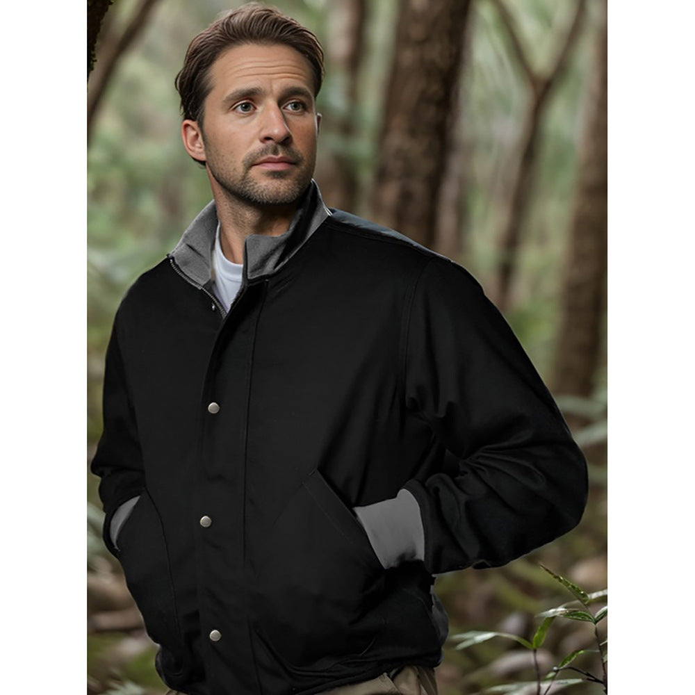 Herren leichte Steppjacke mit praktischen Seitentaschen und modernem Kragen EB